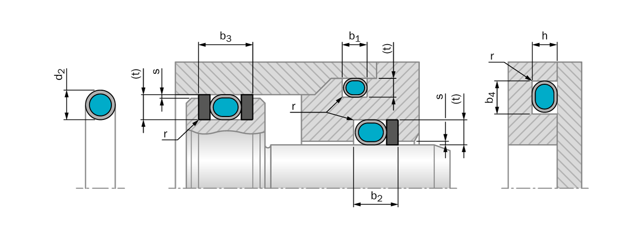 O-Ring incapsulato in FEP