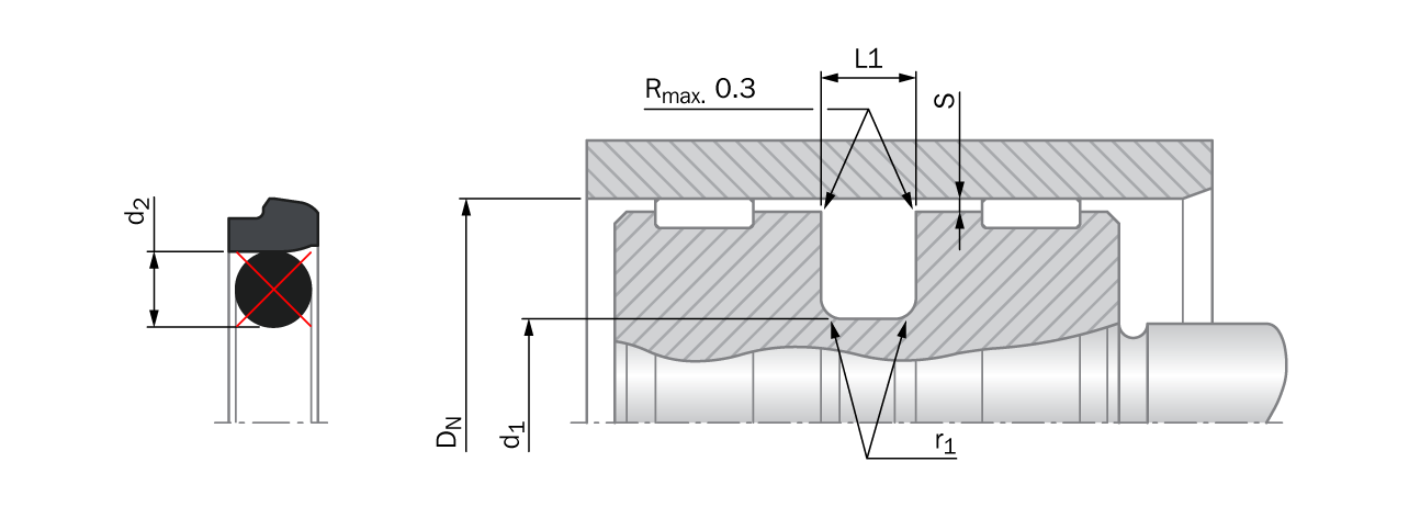 Stepseal®  2K - Without O-Ring
