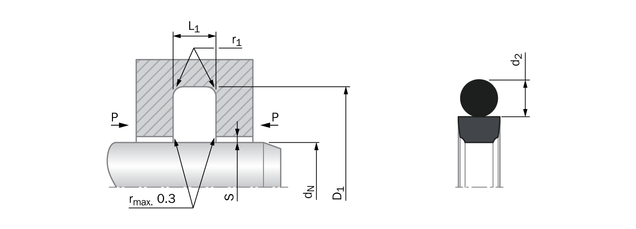 Glyd Ring®  T - Including O-Ring