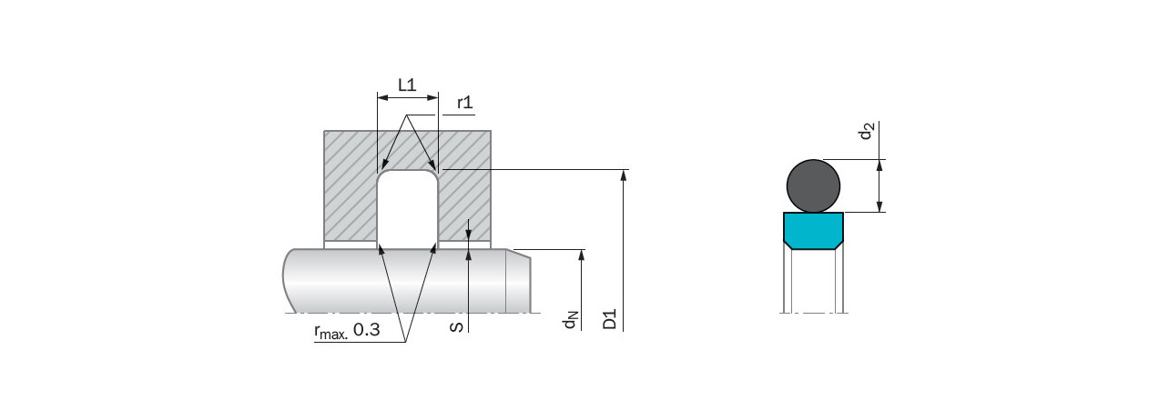 Turcon® Glyd Ring® - Incl. O-Ring