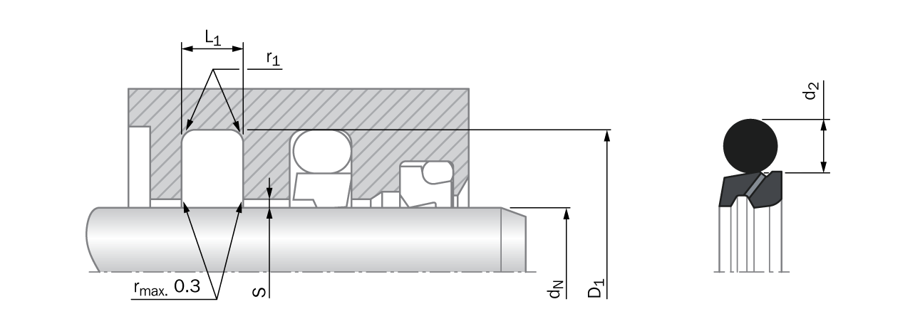 Stepseal®  V - Including O-Ring